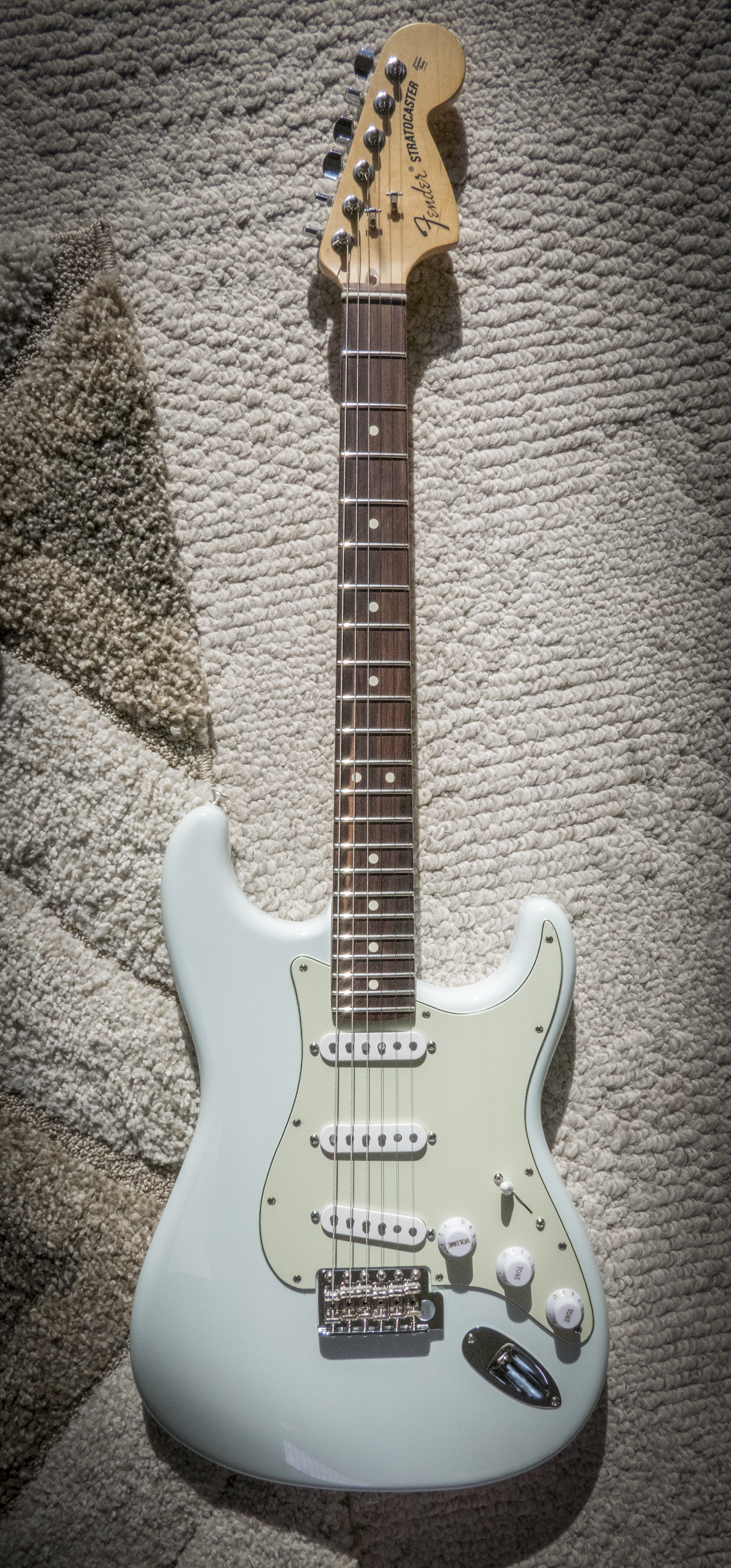 sonic blue stratocaster rosewood